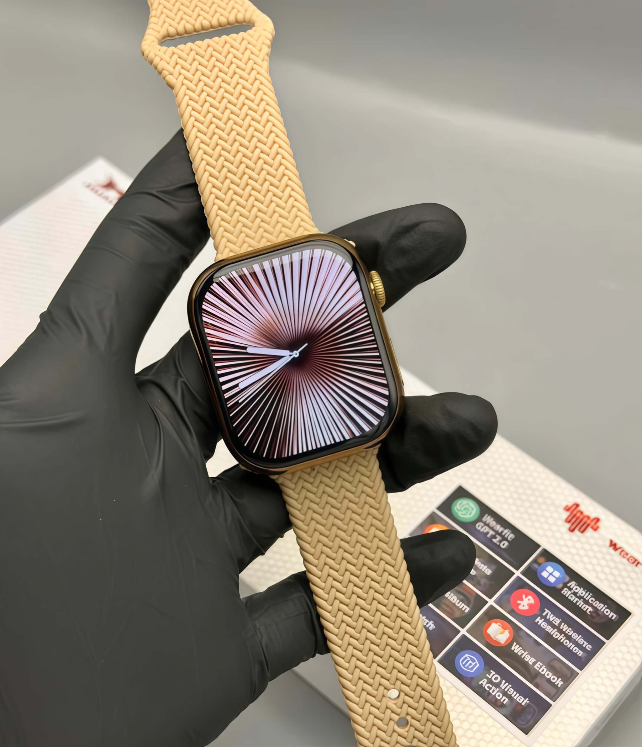 HK10 Pro Max Smart Watch Stainless Titanium (3 Straps Free)