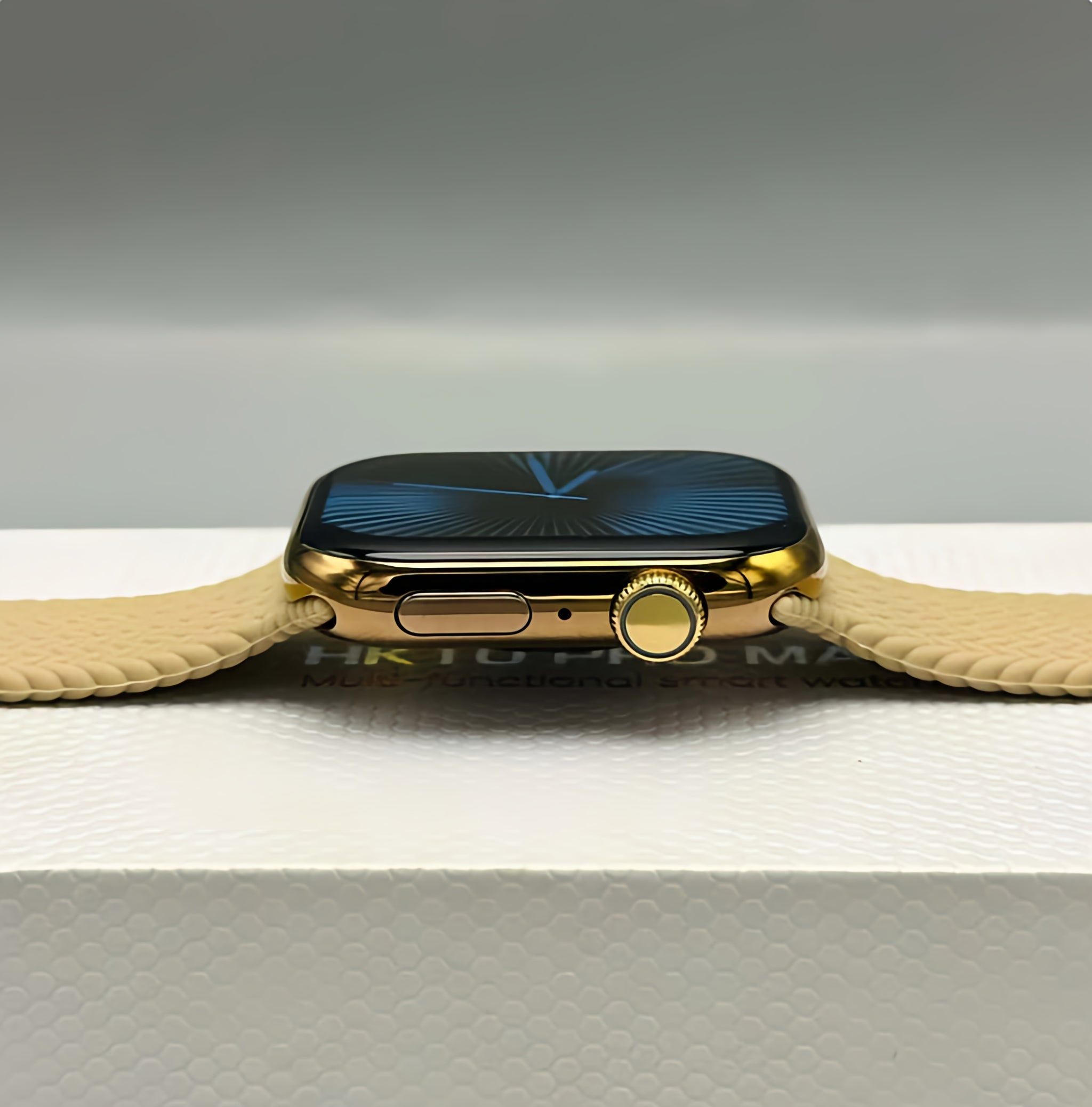 HK10 Pro Max Smart Watch Stainless Titanium (3 Straps Free)