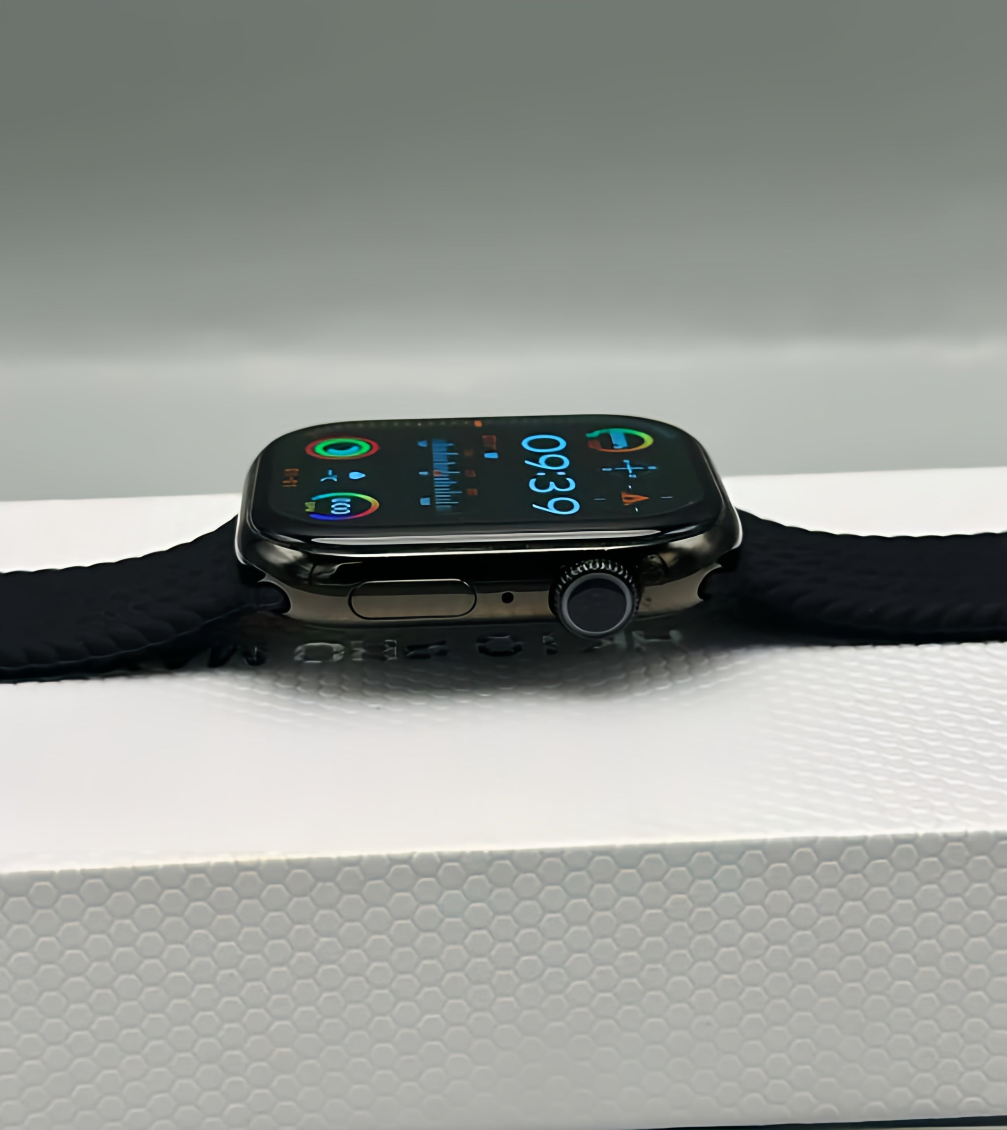 HK10 Pro Max Smart Watch Stainless Titanium (3 Straps Free)