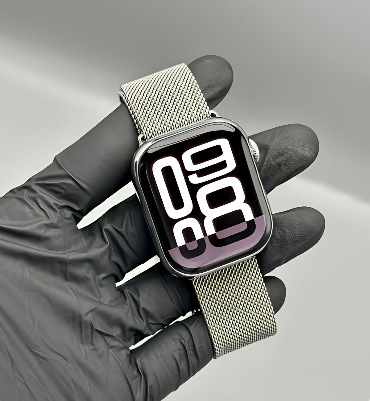 HK10 Pro Max Smart Watch Stainless Titanium (3 Straps Free)